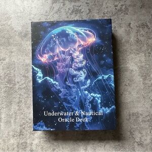 Underwater & Nautical Oracle Deck - Blue Jellyfish Artwork